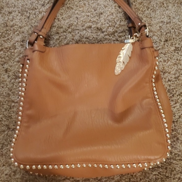 Jessica Simpson | Cognac Camille Four-Poster Shoulder Bag